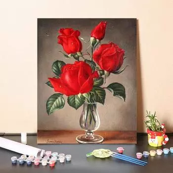 DIY картина по номерам цифровая картина маслом холст искусство номера картина маслом украшение дома 40x50cm no frame