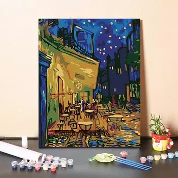 DIY картина по номерам цифровая картина маслом украшение дома хобби искусство цифры ремесла живопись 40x50cm no frame