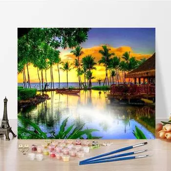 DIY картина по номерам цифровая картина маслом украшения дома цифры живопись хобби живопись маслом изобразительное искусство цифры картина маслом 40x50cm no frame