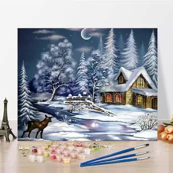 DIY Картина по номерам Цифровая картина маслом Украшение дома Холст Номера Картина маслом Искусство 40x50cm no frame