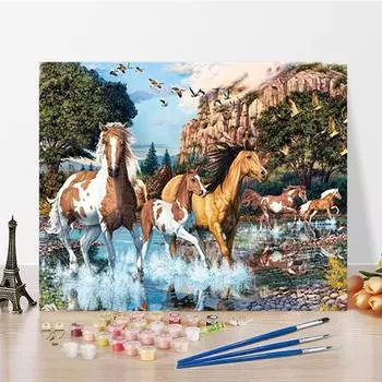 DIY картина по номерам цифровая картина маслом украшения дома цифры картина маслом изобразительное искусство картина маслом цифры живопись хобби 40x50cm no frame