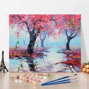 DIY Картина по номерам Цифровая картина маслом Украшение дома Цифры Картина маслом Хобби Изобразительное искусство Номера Картина Картина маслом 40x50cm no frame
