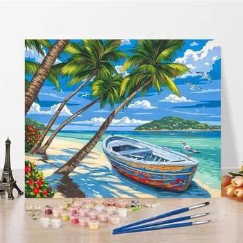 DIY Картина по номерам Цифровая картина маслом Украшение дома Цифры Картина маслом Хобби Картина маслом Изобразительное искусство Живопись по номерам 40x50cm no frame