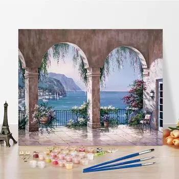 DIY Картина по номерам Цифровая картина маслом Украшение дома Хобби Картина маслом Изобразительное искусство Цифры Картина маслом Цифры Живопись 40x50cm no frame