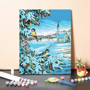 DIY картина по номерам цифровая картина маслом ремесла цифры живопись хобби искусство украшение дома 40x50cm no frame