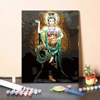 DIY картина по номерам цифровая картина маслом цифры живопись украшения дома искусство ремесла хобби 40x50cm no frame