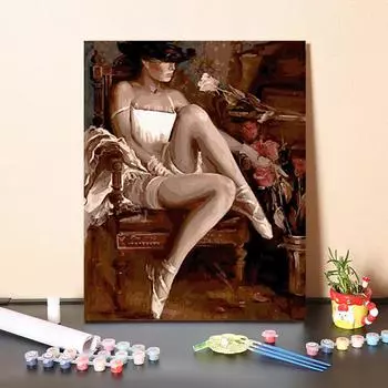 DIY Картина по номерам Цифровая картина маслом Украшение дома Хобби Искусство Ремесла Живопись по номерам 40x50cm no frame