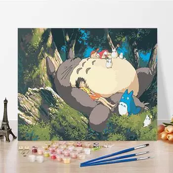 DIY картина по номерам цифровая картина маслом ремесла хобби цифры живопись искусство украшение дома 40x50cm no frame