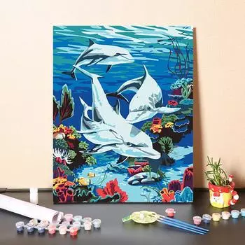 DIY Картина по номерам Цифровая картина маслом Украшение дома Хобби Числа Живопись Ремесла Искусство 40x50cm no frame