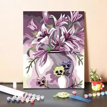 DIY картина по номерам цифровая картина маслом украшения дома цифры живопись искусство ремесла хобби 40x50cm no frame