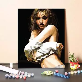 DIY картина по номерам цифровая картина маслом украшение дома искусство хобби ремесла живопись по номерам 40x50cm no frame