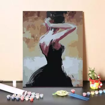 DIY картина по номерам цифровая картина маслом цифры живопись украшения дома искусство хобби ремесла 40x50cm no frame