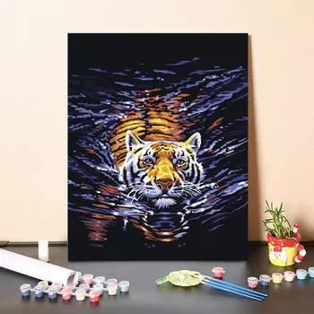 DIY Картина по номерам Цифровая картина маслом Цифровая картина маслом Холст Цифры Картина Ручная работа 40x50cm no frame