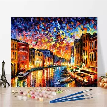 DIY Картина по номерам Цифровая картина маслом Украшение дома Хобби Цифры Картина маслом Изобразительное искусство Номера Картина маслом 40x50cm no frame