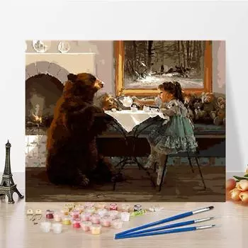 DIY картина по номерам цифровая картина маслом украшения дома цифры картина маслом холст номера живопись 40x50cm no frame