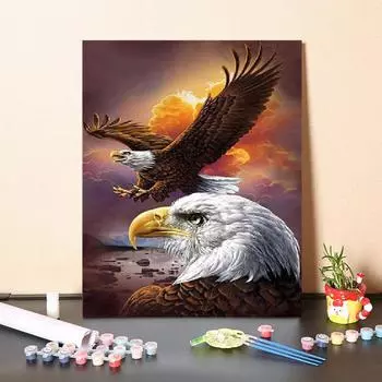 DIY картина по номерам цифровая картина маслом цифры картина маслом холст украшение дома искусство 40x50cm no frame