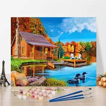 DIY Картина по номерам Цифровая картина маслом Украшение дома Цифры Картина маслом Картина маслом Изобразительное искусство Хобби Живопись по номерам 40x50cm no frame
