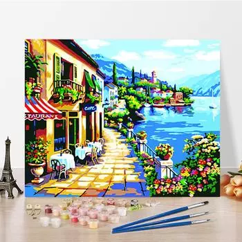 DIY Картина по номерам Цифровая живопись маслом Искусство Ремесла Украшение дома Хобби Живопись по номерам 40x50cm no frame
