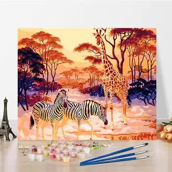 DIY картина по номерам цифровая живопись маслом искусство ремесла цифры живопись украшение дома хобби 40x50cm no frame