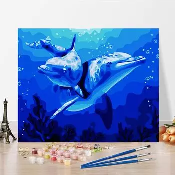 DIY Картина по номерам Цифровая живопись маслом Искусство Домашнее украшение Ремесла Хобби Живопись по номерам 40x50cm no frame