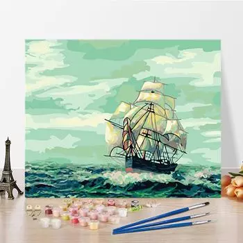 DIY картина по номерам цифровая живопись маслом искусство украшения дома цифры живопись ремесла хобби 40x50cm no frame