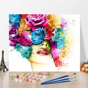 DIY Картина по номерам Цифровая живопись маслом Хобби Картина маслом Изобразительное искусство Цифры Картина маслом Украшение дома Цифры Живопись 40x50cm no frame