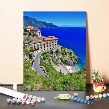 DIY Картина по номерам Цифровая живопись маслом Цифровая живопись маслом Ручная роспись Домашнее украшение Холст 40x50cm no frame