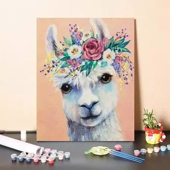 DIY Картина по номерам Цифровая живопись маслом Холст Цифры Живопись маслом Украшения для дома 40x50cm no frame