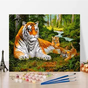 DIY картина по номерам цифровая живопись маслом искусство цифры живопись хобби ремесла украшение дома 40x50cm no frame