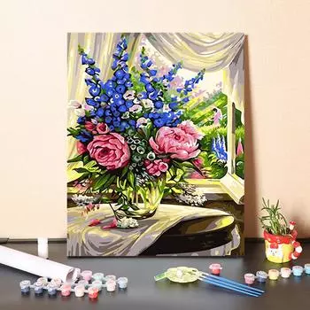 DIY картина по номерам цифровая живопись маслом ремесла цифры живопись искусство украшения дома хобби 40x50cm no frame