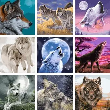 DIY Картина по номерам Цифровая живопись маслом Искусство Живопись Хобби 40X50CM