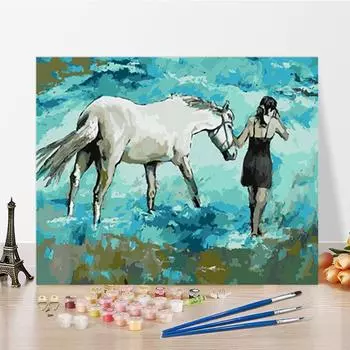 DIY картина по номерам цифровая живопись маслом искусство хобби украшение дома цифры ремесла живопись 40x50cm no frame