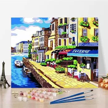 DIY Живопись по номерам Цифровая живопись маслом Искусство Хобби Ремесла Украшение дома Живопись по номерам 40x50cm no frame