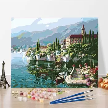 DIY Живопись по номерам Цифровая живопись маслом Ремесла Хобби Искусство Домашнее украшение Живопись по номерам 40x50cm no frame