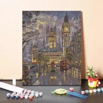DIY Картина по номерам Хобби Искусство Домашнее украшение Ремесла Цифровая картина маслом Живопись по номерам 40x50cm no frame