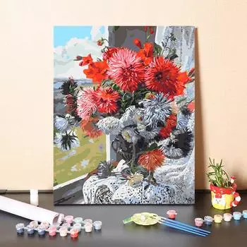 DIY картина по номерам хобби искусство ремесла украшения дома цифры живопись цифровая картина маслом 40x50cm no frame