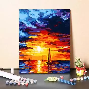 DIY картина по номерам хобби ремесла искусство украшения дома цифры живопись цифровая картина маслом 40x50cm no frame