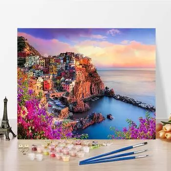 DIY Картина по номерам Холст Цифровая картина маслом Украшение дома Цифры Картина маслом Цифры Картина 40x50cm no frame