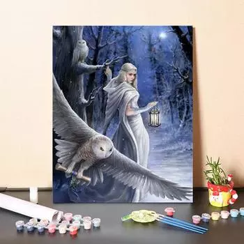 DIY Картина по номерам Холст Номера Картина маслом Цифровая картина маслом Украшение дома Искусство 40x50cm no frame