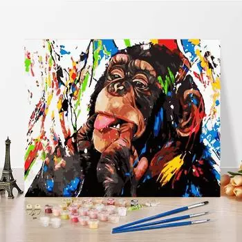 DIY Картина по номерам Холст Номера Картина по номерам Картина маслом Цифровая картина маслом Украшение дома 40x50cm no frame