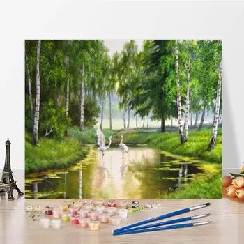 DIY Картина по номерам Холст Украшение дома Художественные цифры Картина маслом Цифровая картина маслом 40x50cm no frame