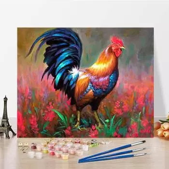 DIY Картина по номерам Художественные цифры Картина маслом Цифровая картина маслом Украшение дома Холст 40x50cm no frame