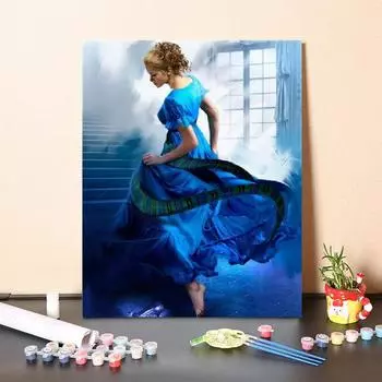 DIY Картина по номерам Искусство Цифровая картина маслом Украшение дома Холст Номера Картина маслом 40x50cm no frame