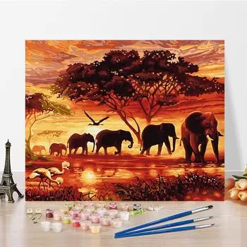 DIY картина по номерам искусство цифровая картина маслом цифры живопись украшения дома ремесла хобби 40x50cm no frame