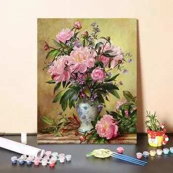 DIY Картина по номерам Искусство Цифровая картина маслом Номера Картина маслом Украшение дома Холст 40x50cm no frame