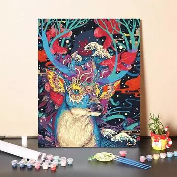 DIY Картина по номерам Искусство Цифровая картина маслом Номера Картина маслом Холст Украшение дома 40x50cm no frame