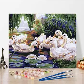 DIY Картина по номерам Искусство Цифровая живопись маслом Хобби Ремесла Картина по номерам Украшение дома 40x50cm no frame