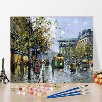 DIY картина по номерам искусство цифры живопись украшения дома ремесла цифровая живопись маслом хобби 40x50cm no frame