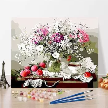 DIY картина по номерам искусство цифры живопись цифровая картина маслом украшение дома хобби ремесла 40x50cm no frame