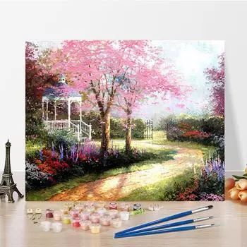 DIY картина по номерам искусство цифры живопись хобби цифровая картина маслом украшения дома ремесла 40x50cm no frame